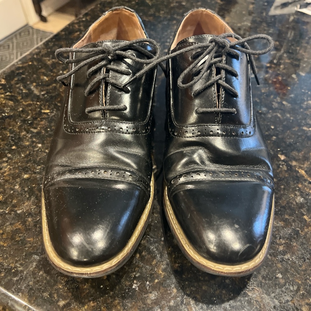 Bruno Marc Classic Black Leather Men's Dress Shoes size 11